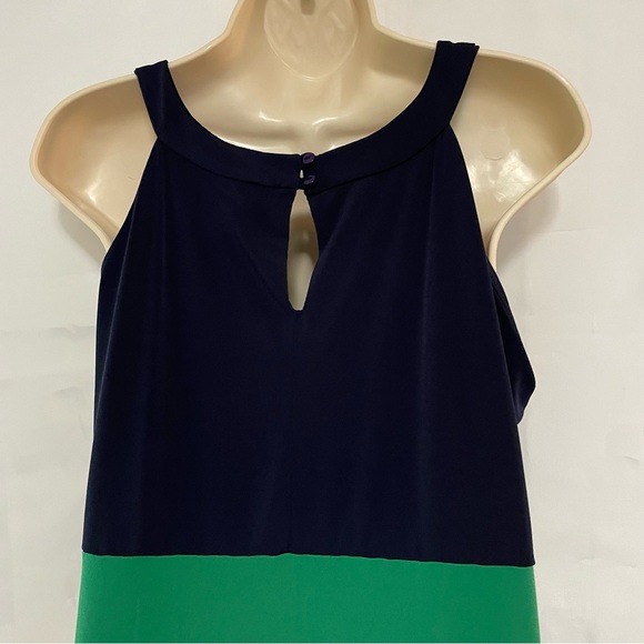En Focus Studio Color Block Stretchy Halter Dress - Picture 4 of 11